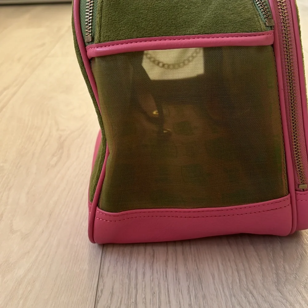 Juicy Couture Green and Pink Dog Carrier